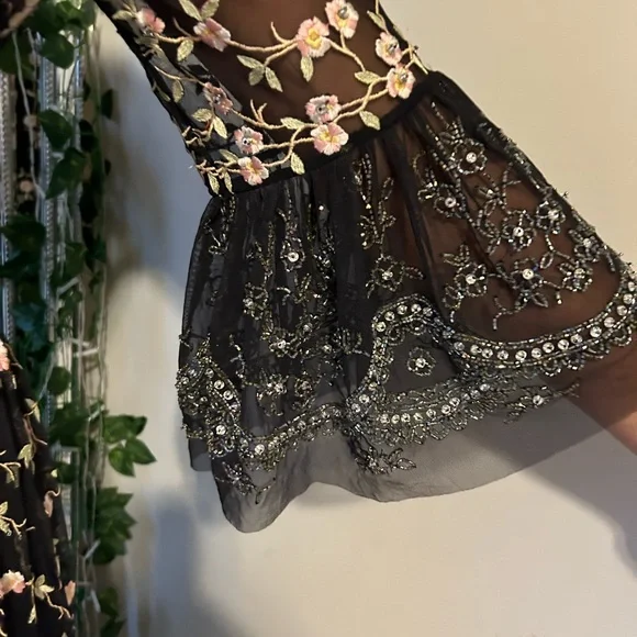 Needle and Thread Beaded and embroidered dress